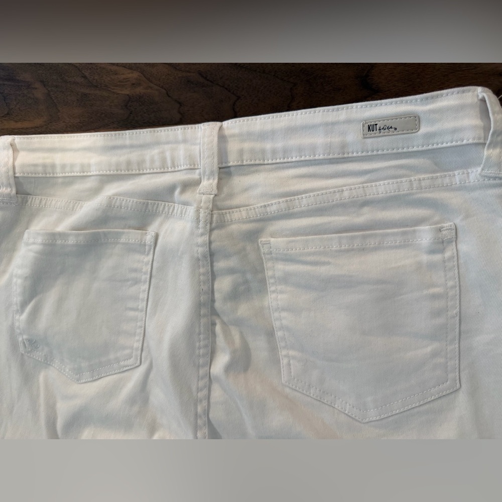 Kut from the Kloth White Ankle Skinny Jeans size 14 - Picture 6 of 7